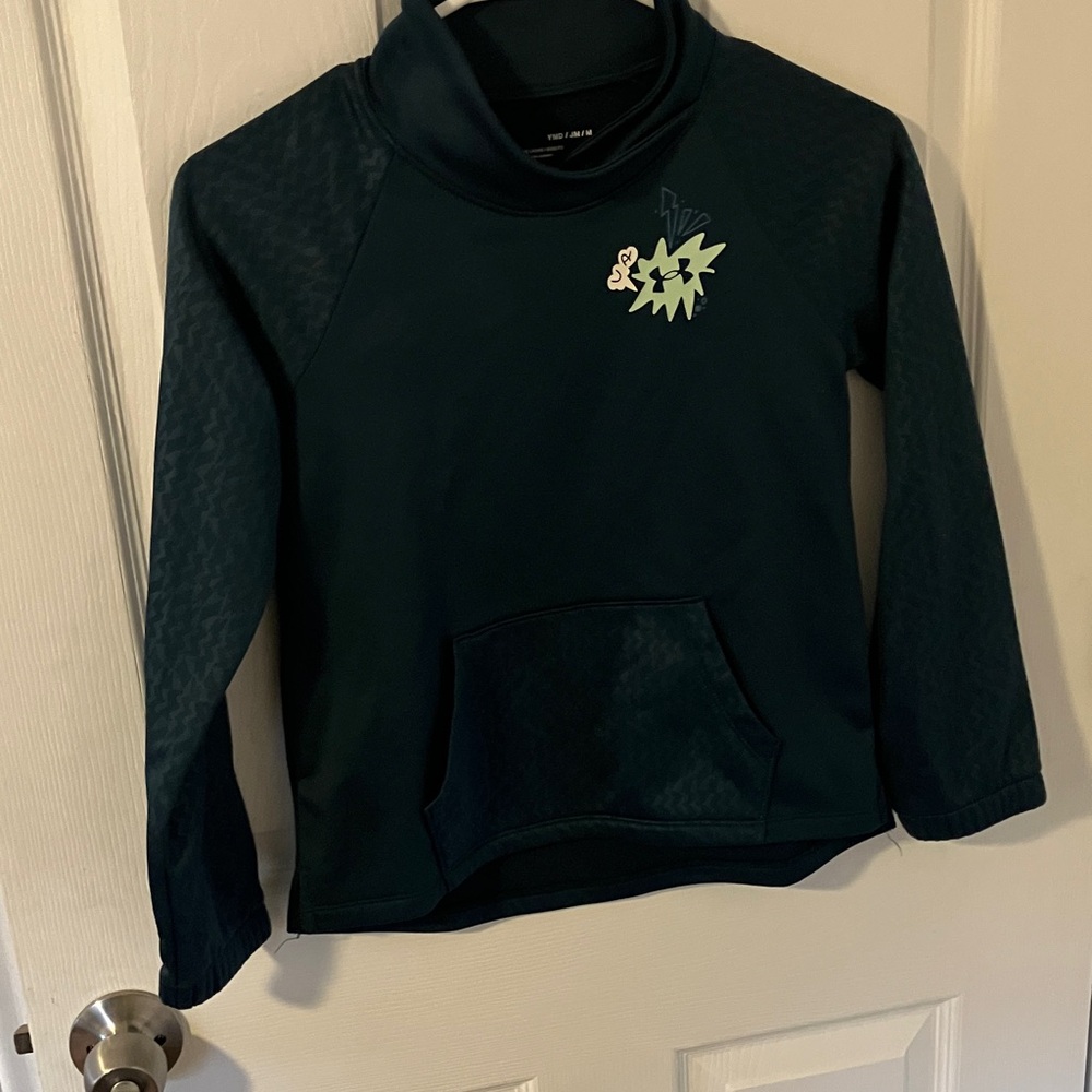 Under Armour Dark Blue Kids Hoodie with Graphic